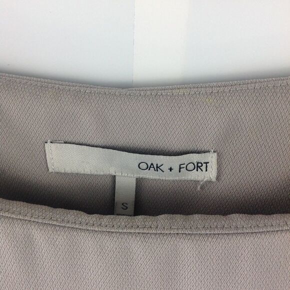 Oak + Fort Beige Short Sleeved Dress - Picture 4 of 5